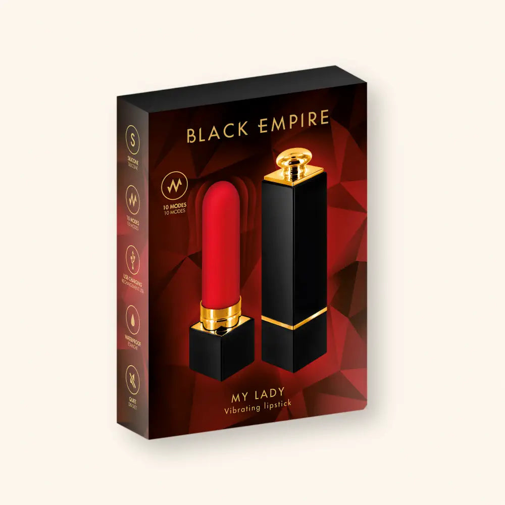 Mini vibro rouge à lèvres My Lady Black Empire