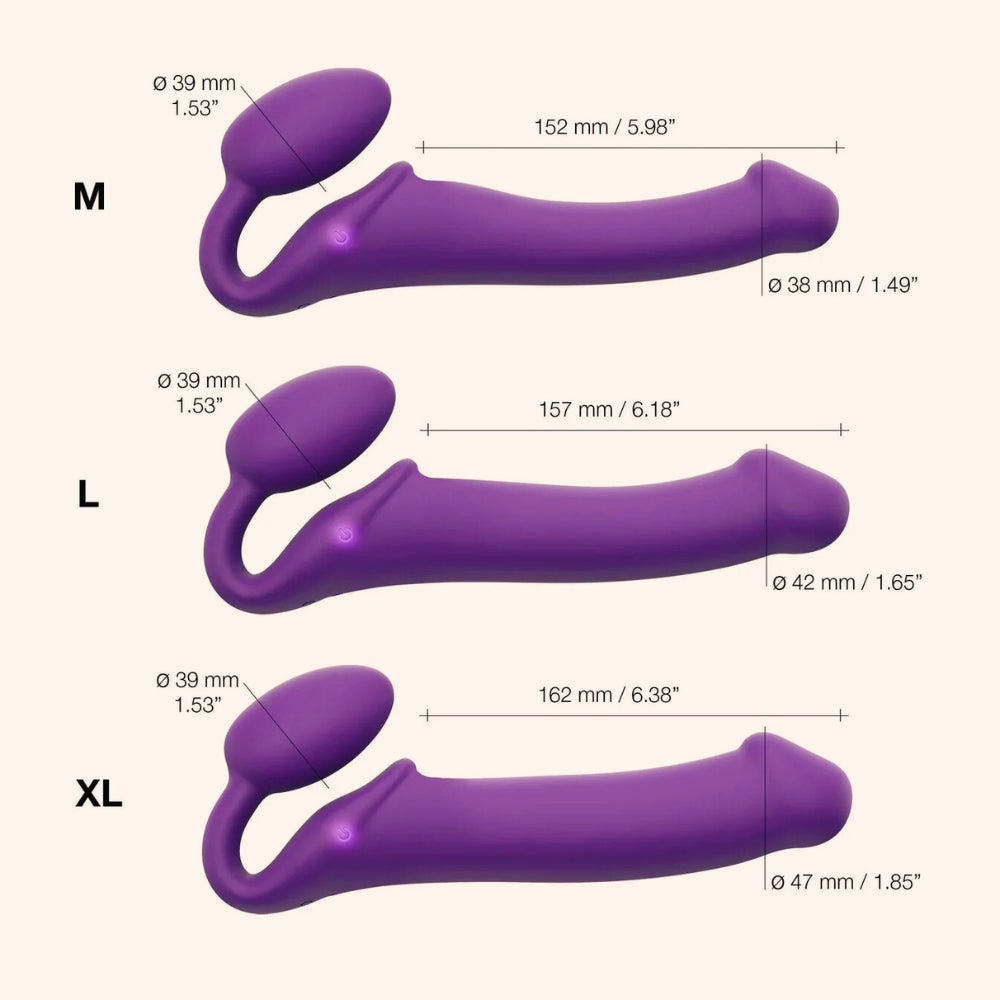 Vibromasseur Strap-on triple stimulation de Strap-on-Me
