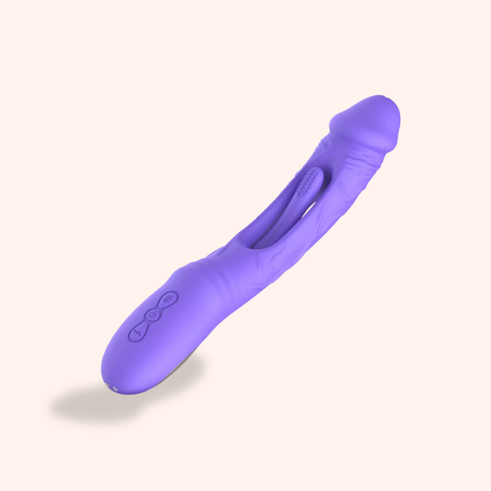 Vibro avec stimulateur point G, Flax Good Vibes Only