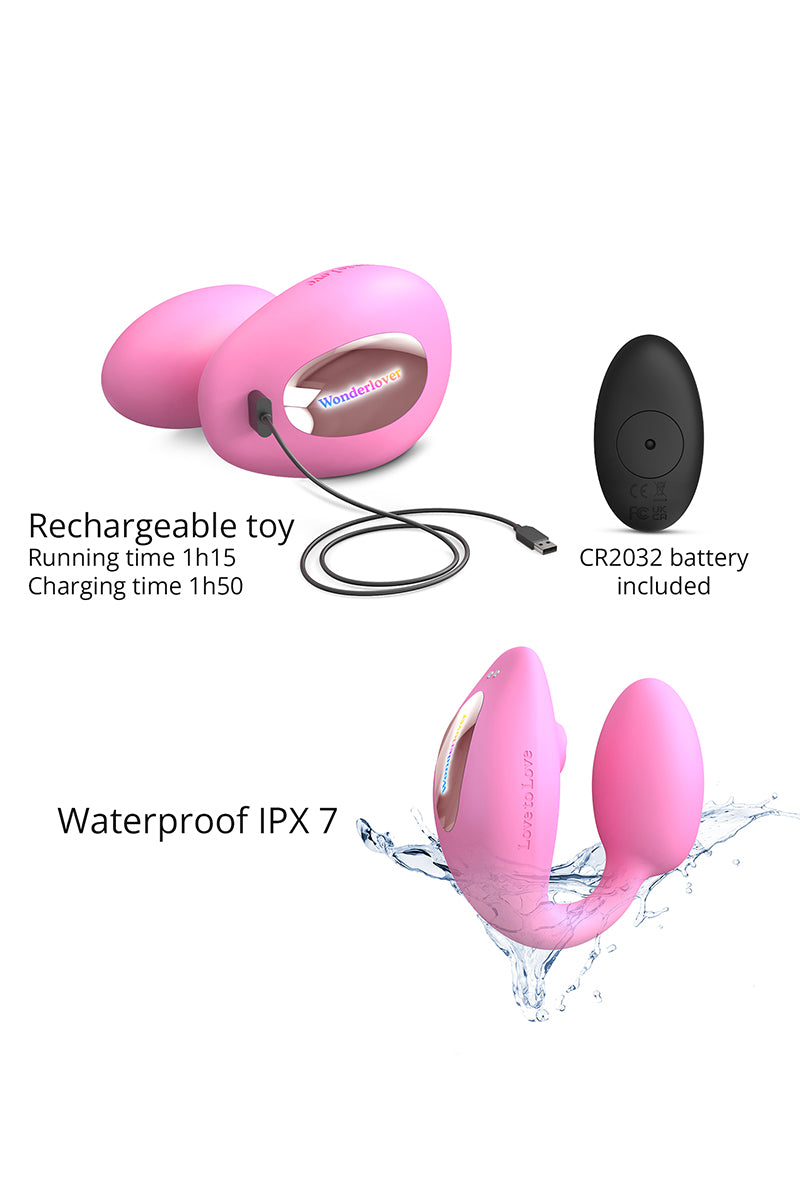 Double stimulateur Wonderlover - Love to Love