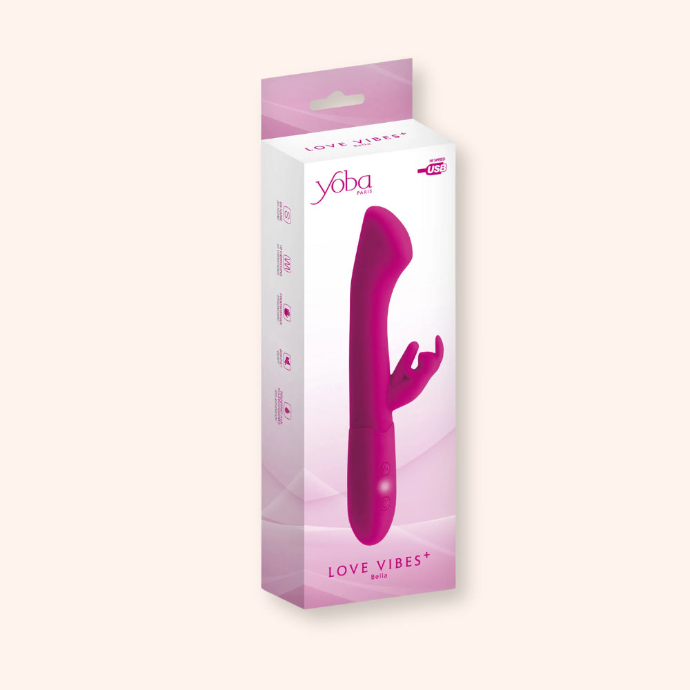 Vibromasseur rabbit à tête plate, Bella Yoba