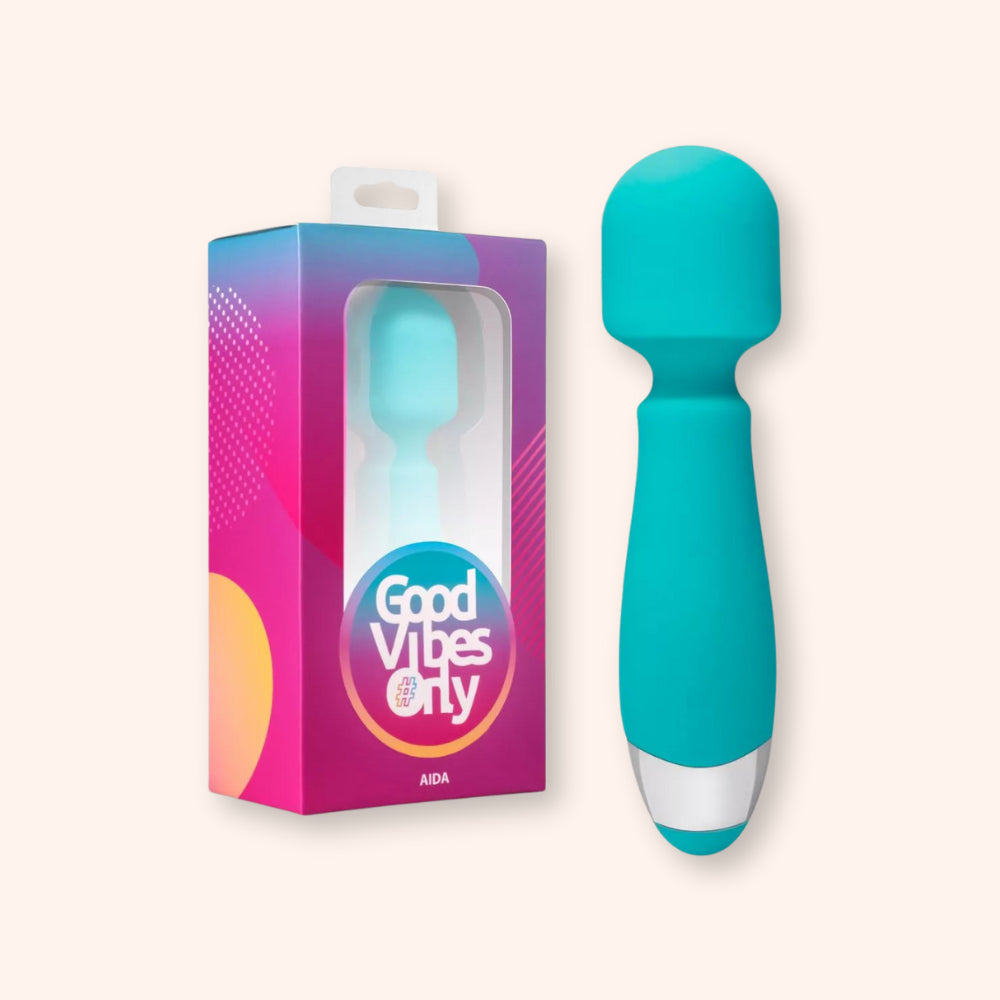 Aida Good Vibes Only, mini-vibromasseur wand silencieux