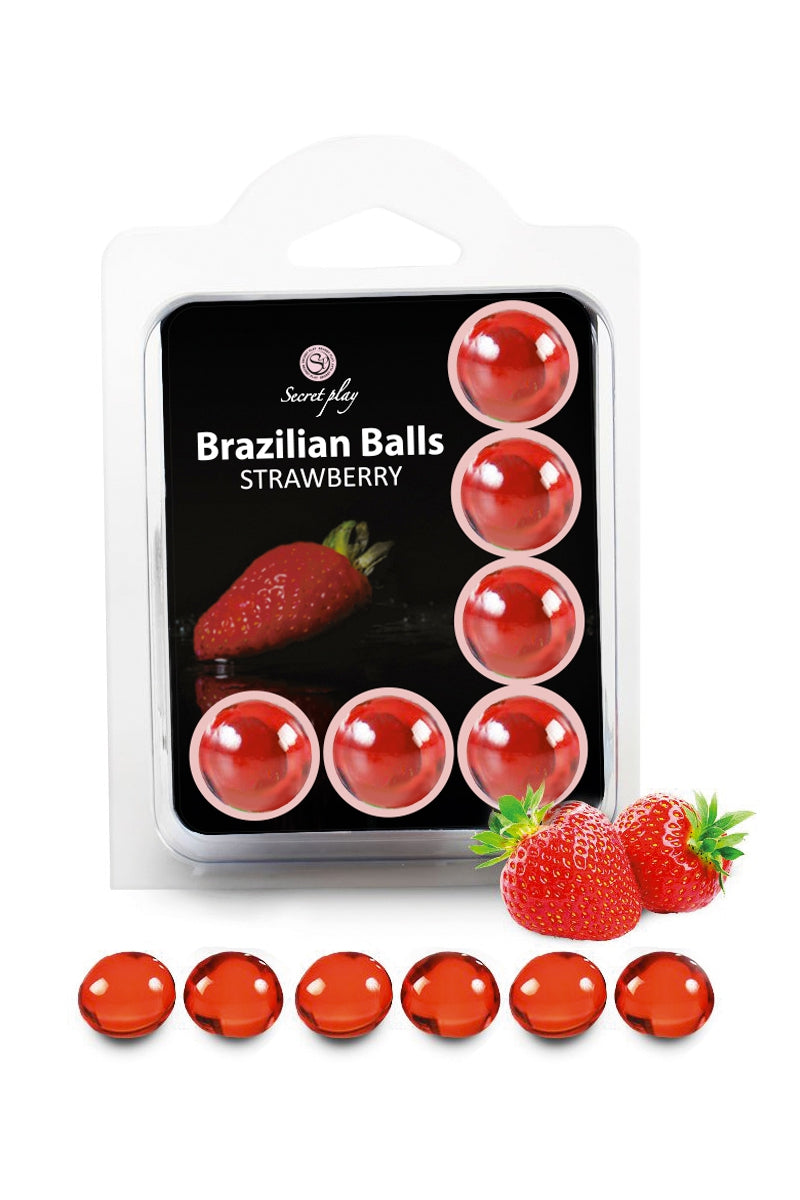 6 Brazilian Balls - fraise