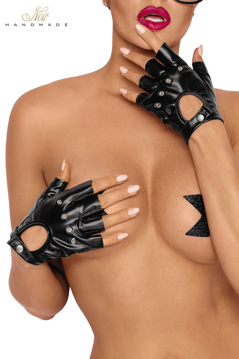 Gants mitaines en wetlook F264