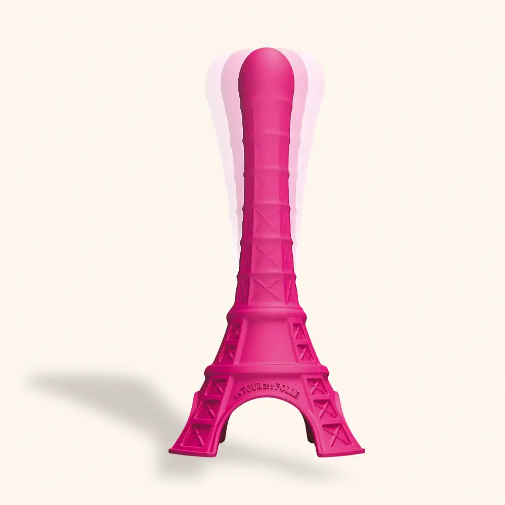 La Tour Est Folle rose vibromasseur en silicone