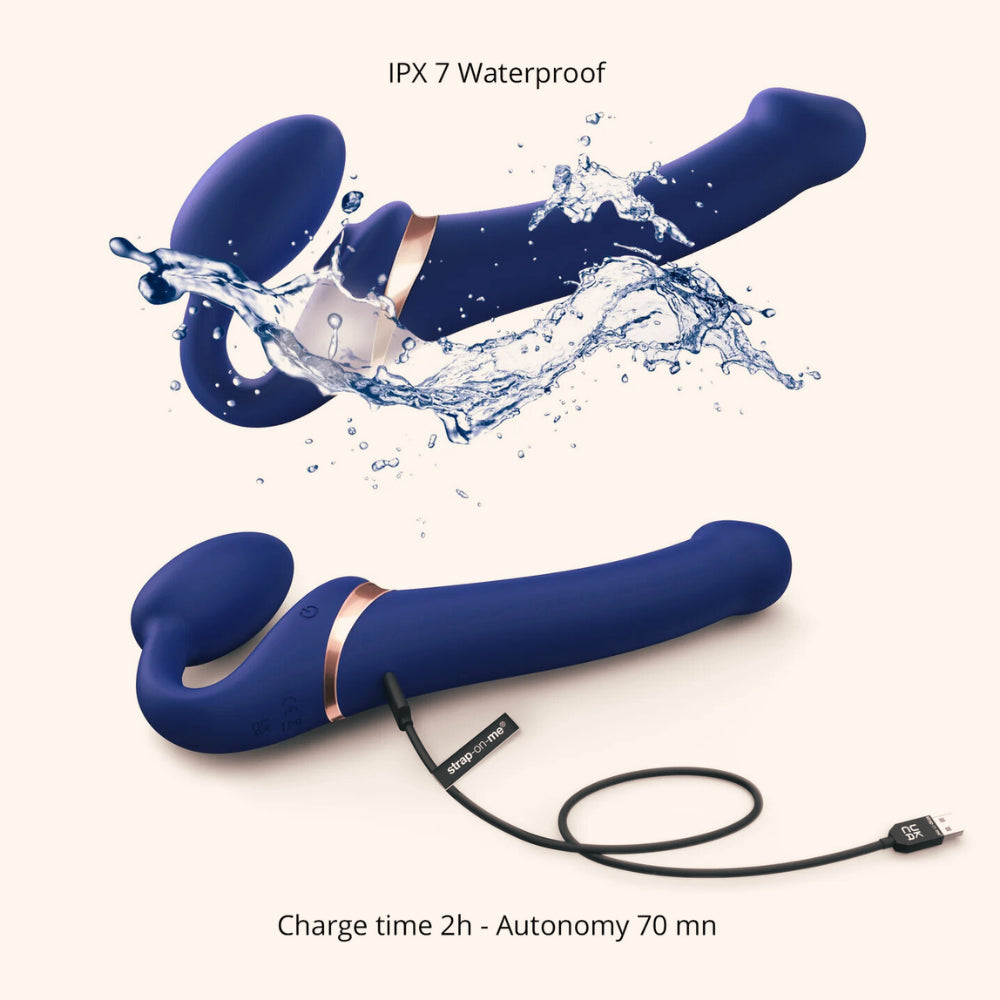 Strap-on Multi Orgasm, télécommandé et 3 stimulations