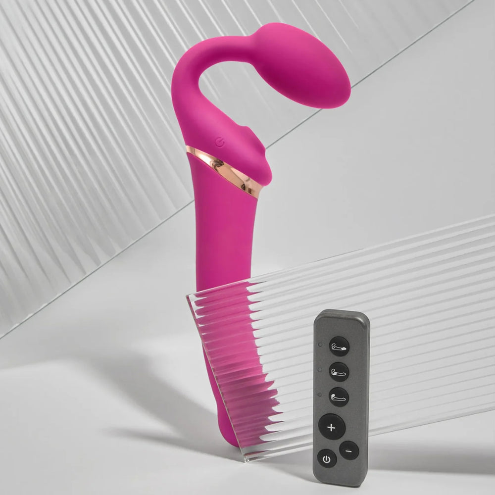 Strap-on Multi Orgasm, télécommandé et 3 stimulations