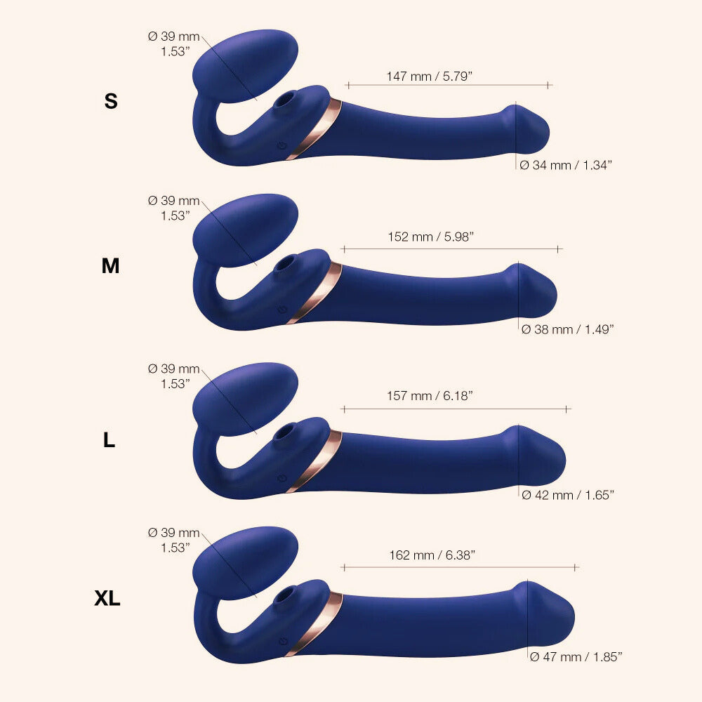 Strap-on Multi Orgasm, télécommandé et 3 stimulations