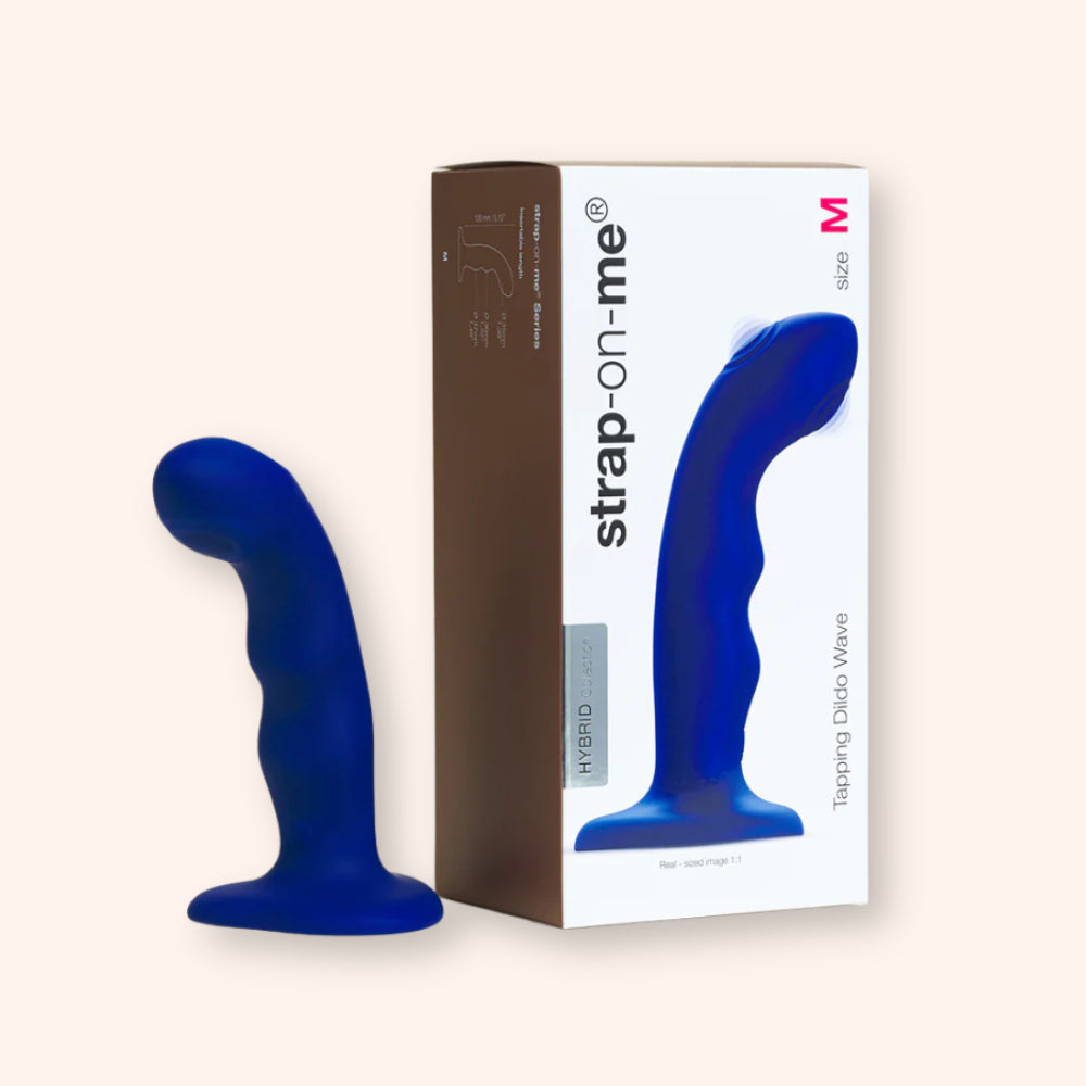 Tapping dildo Wave Strap on Me, Point G et P