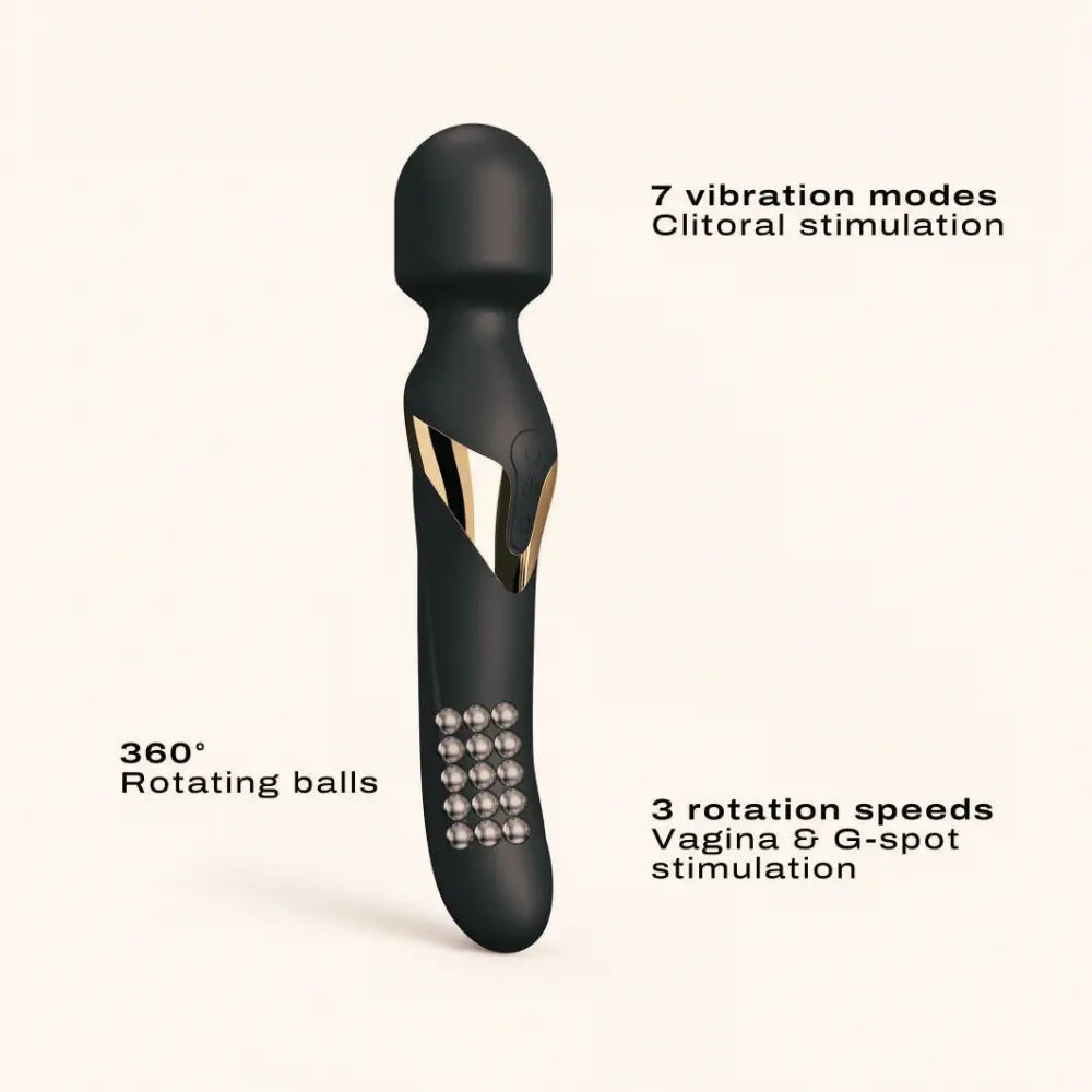 Vibromasseur wand Dual Orgasms Gold Dorcel