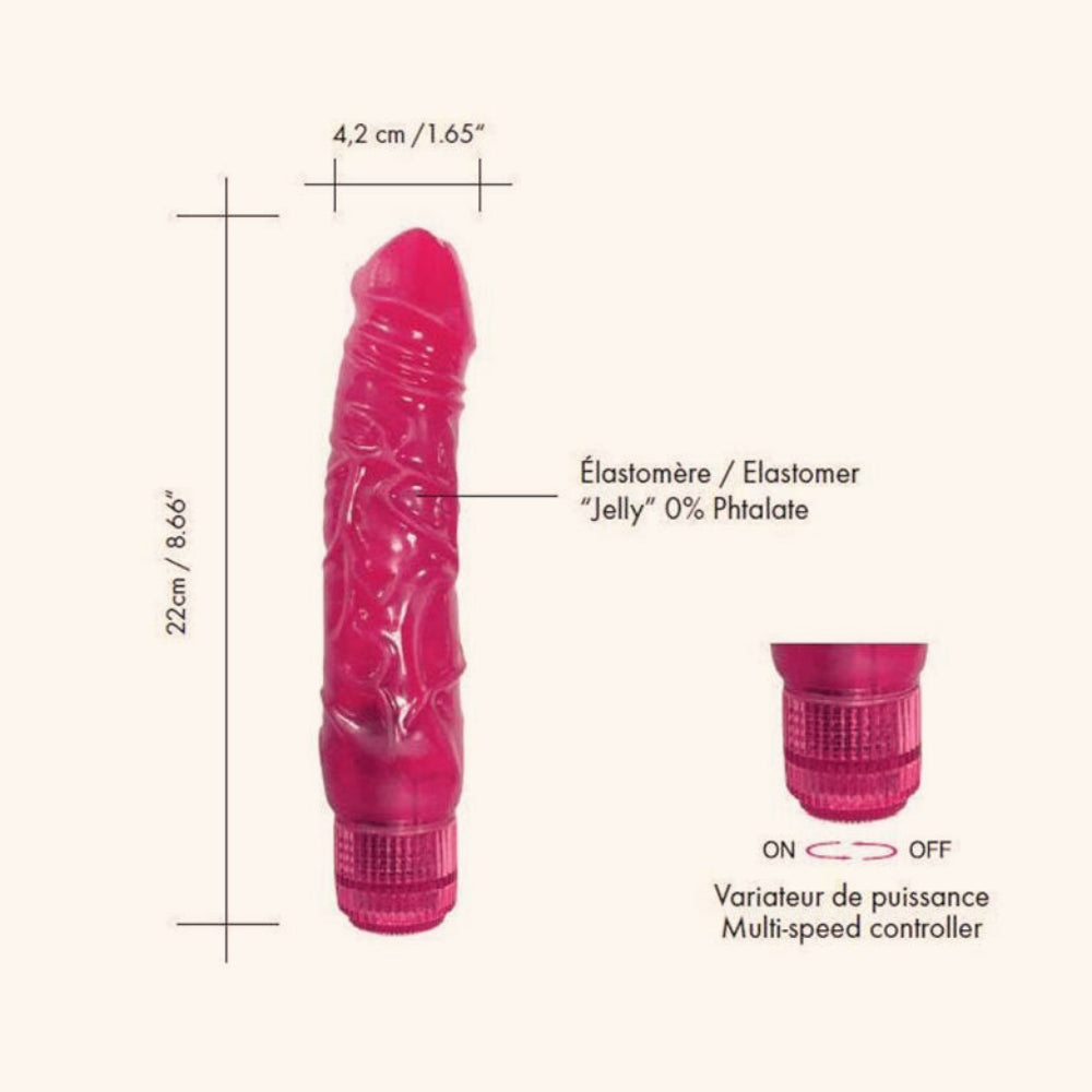 Vibromasseur réaliste Jelly Boy Dorcel