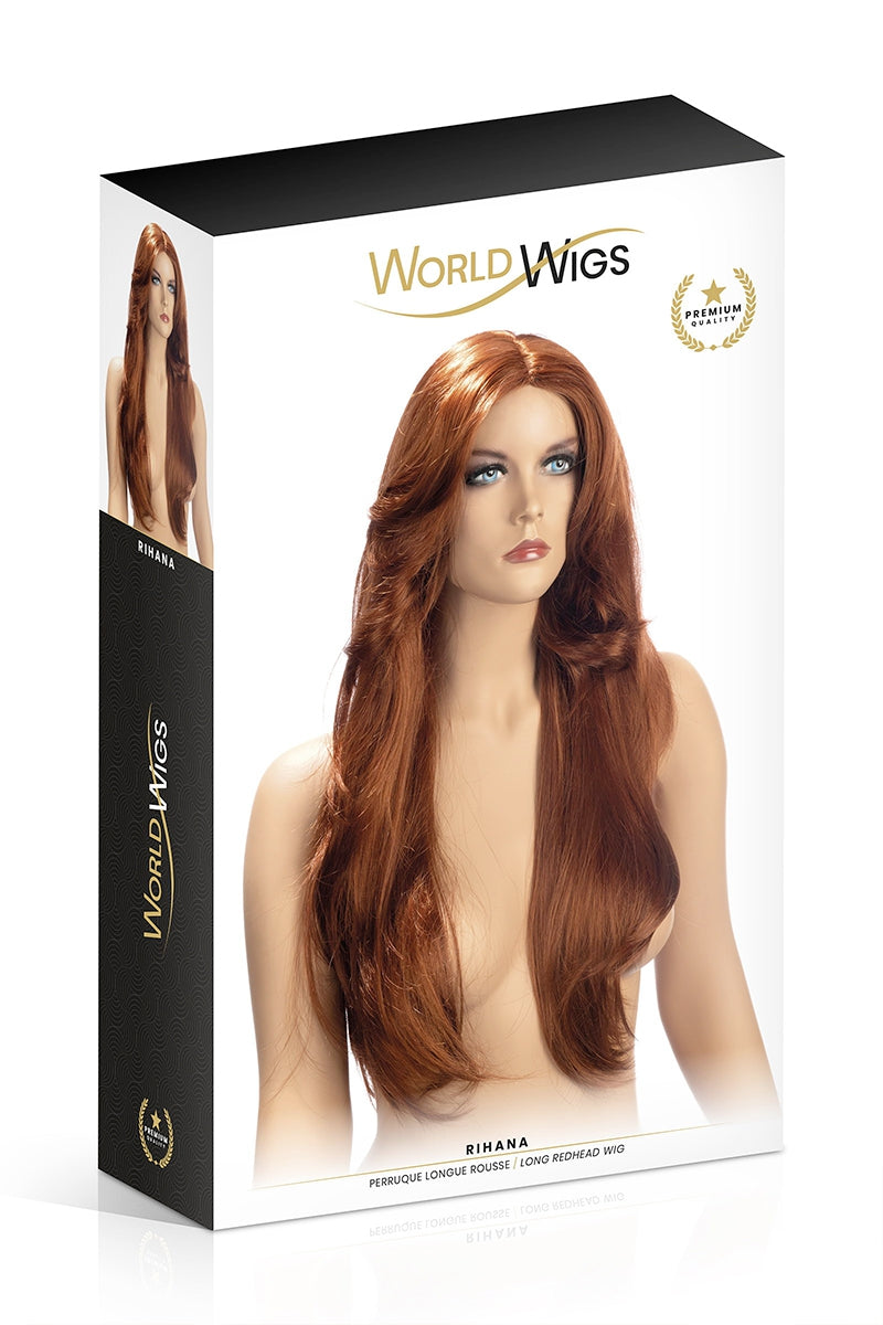 Perruque Rihana rousse - World Wigs