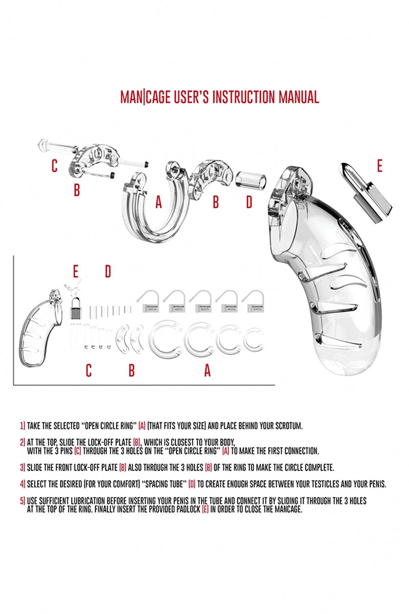 Cage de chasteté 14cm ManCage 06