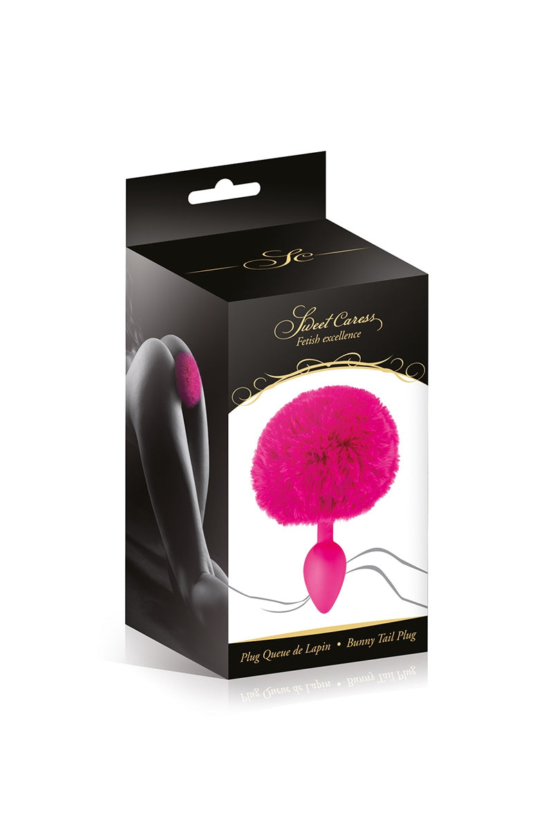 Plug queue de lapin - fuchsia