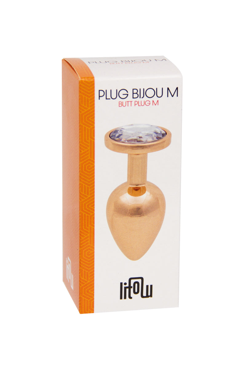 Plug bijou rose gold M - Litolu