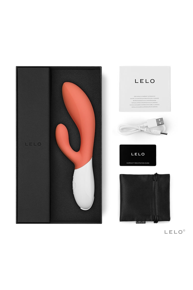 Vibro Rabbit Ina 3 Coral Red - Lelo