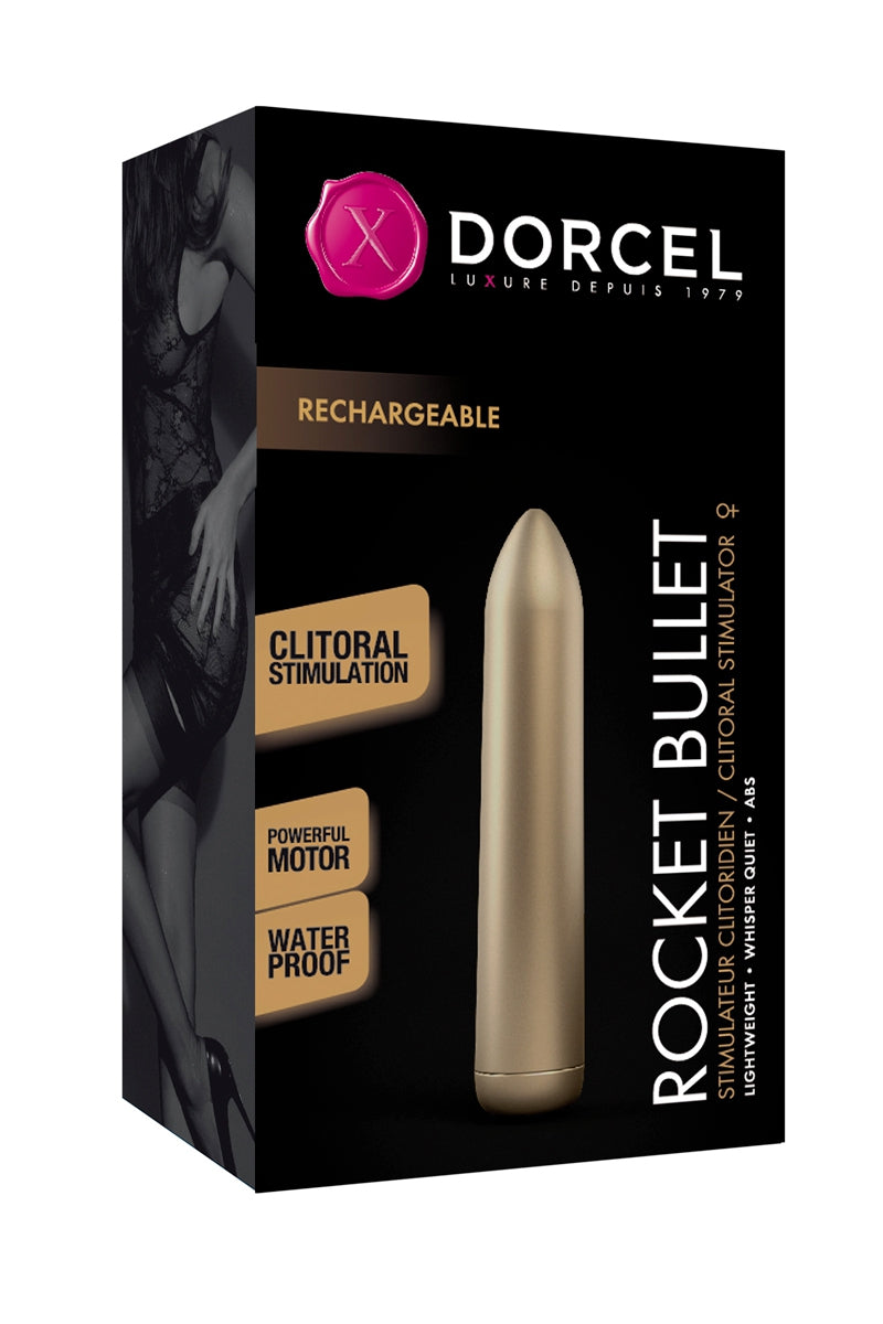 Mini vibro Rocket Bullet doré - Dorcel