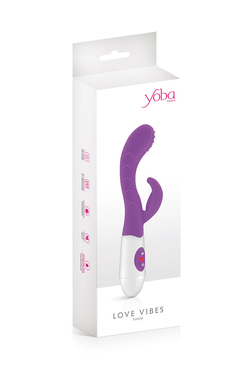 Vibromasseur Rabbit Leola violet - Yoba