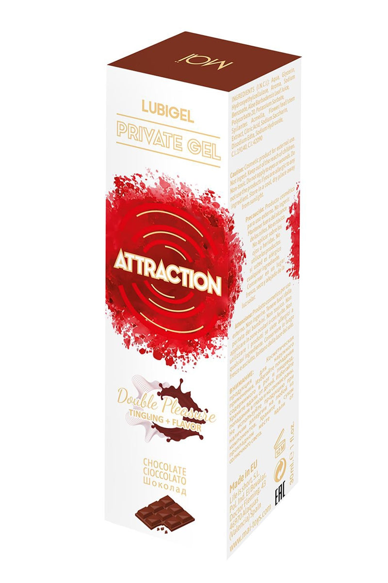 Lubrifiant stimulant chocolat - Attraction