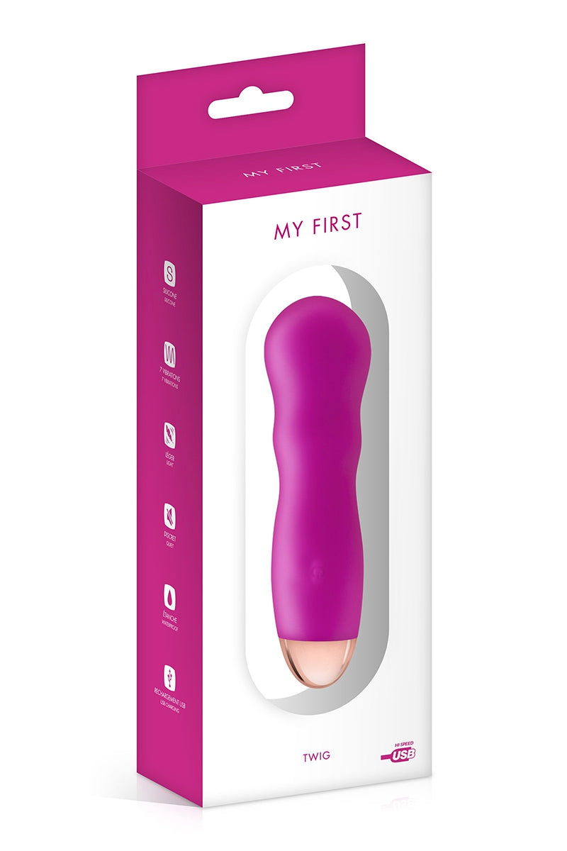 Vibromasseur rechargeable Twig rose - My First