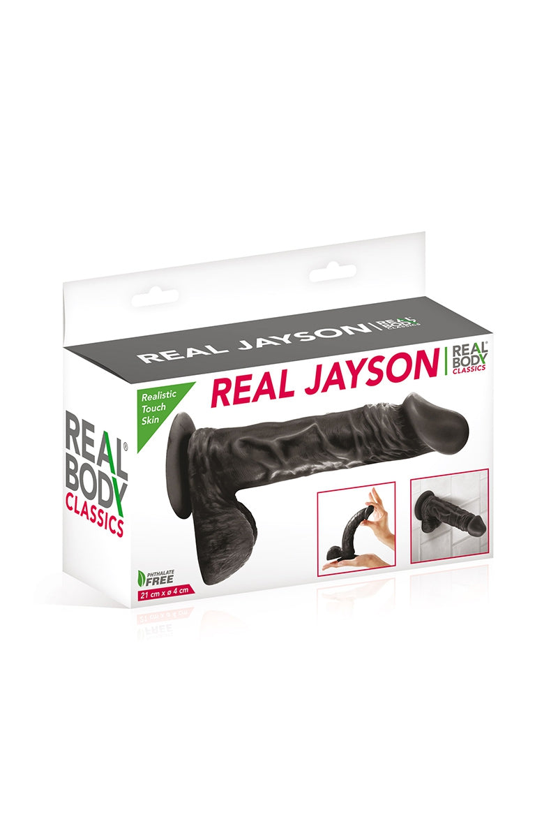 Gode réaliste 21 cm - Real Jayson Noir