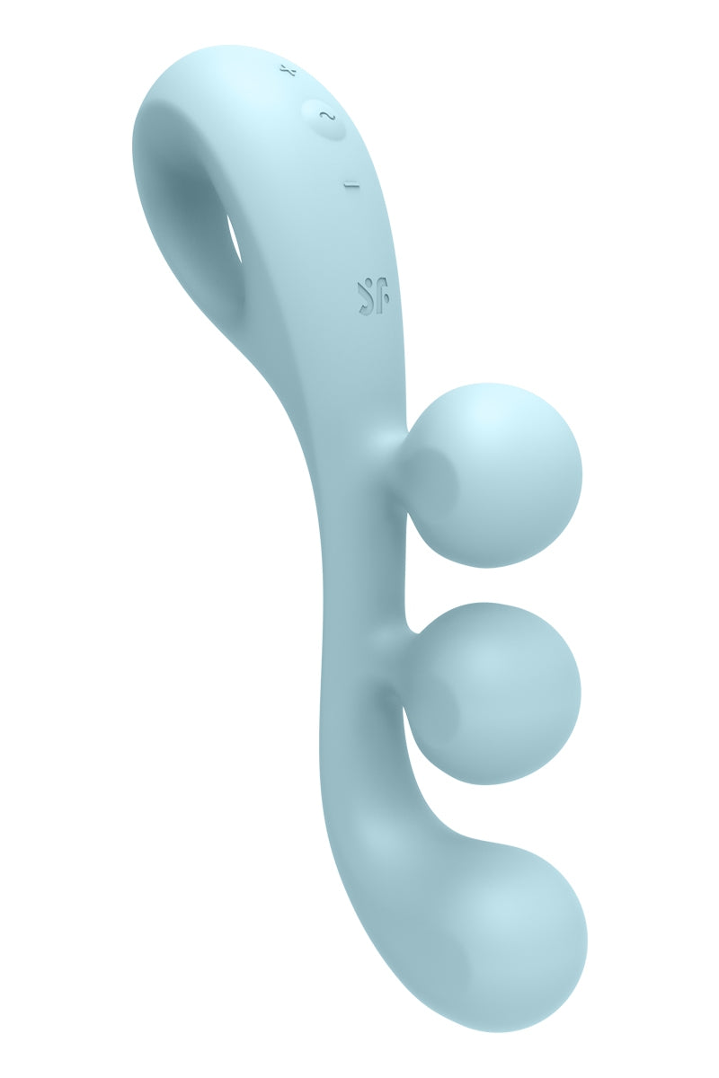 Multi-vibromasseur Tri Ball 2 bleu - Satisfyer