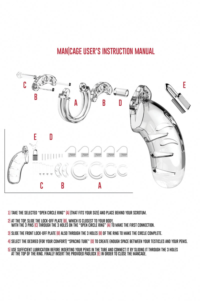 Cage de chasteté 11,5cm ManCage 03