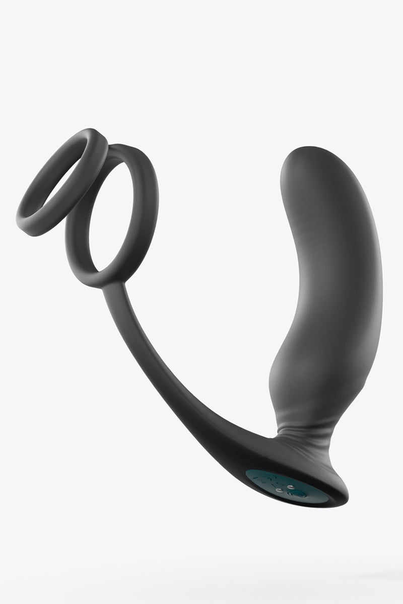 Stimulateur de prostate + cockring Double game