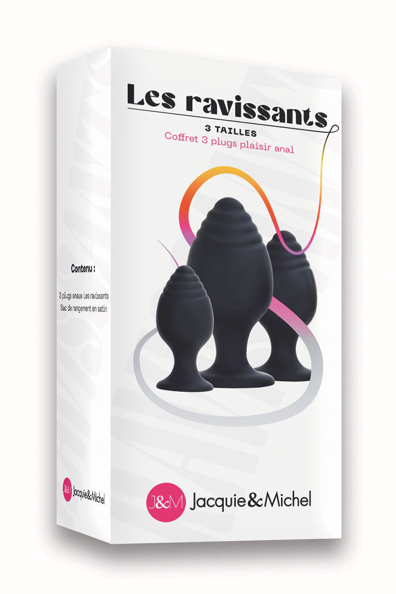 Coffret 3 plugs anal Les ravissants - Jacquie et Michel