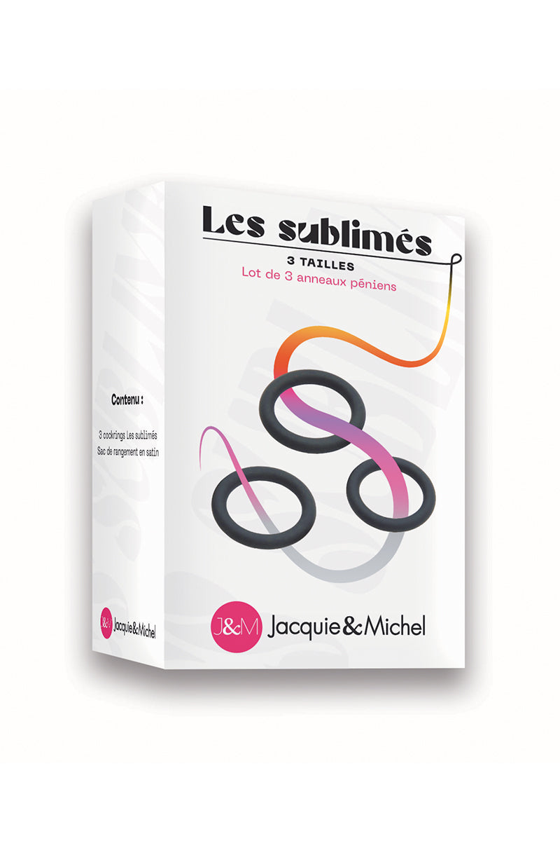 Set de 3 cockrings Les sublimés - Jacquie et Michel