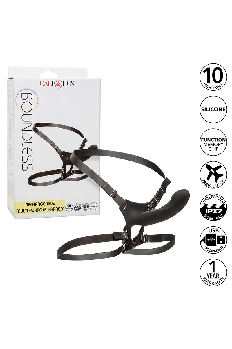 Gode ceinture vibrant Boundless Rechargeable Harness