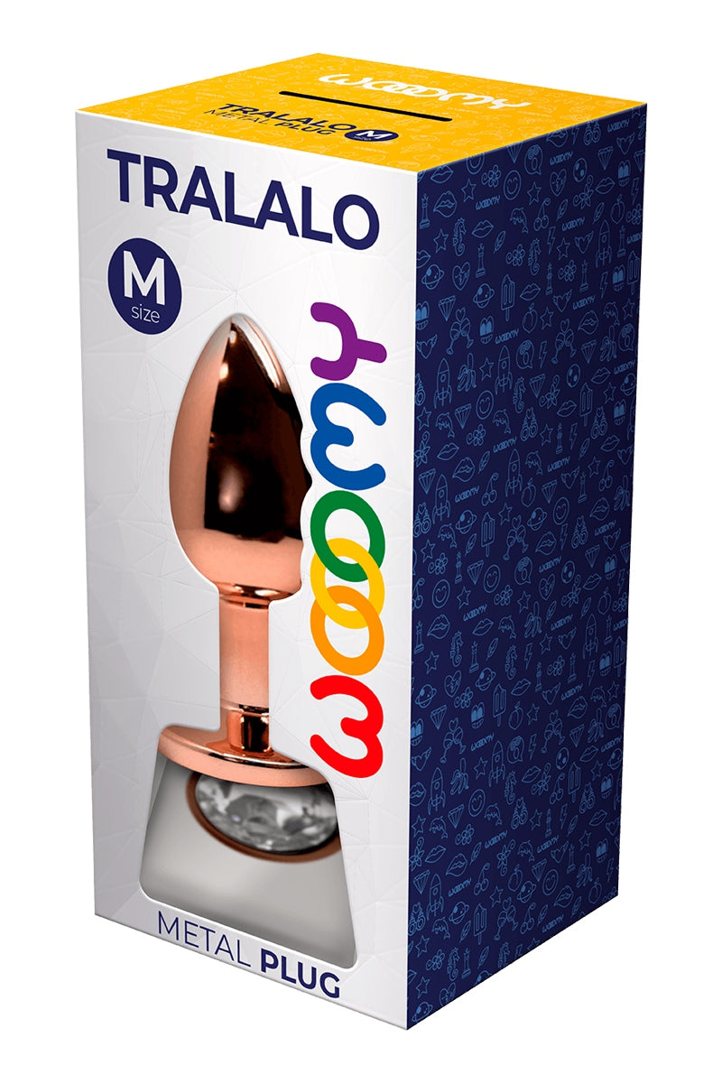 Plug bijou Tralalo transparent M - Wooomy