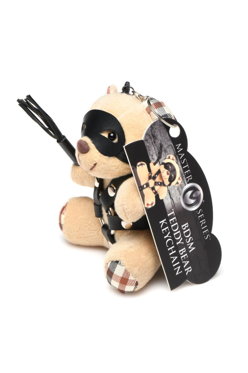 Porte-clés Teddy Bear BDSM avec martinet