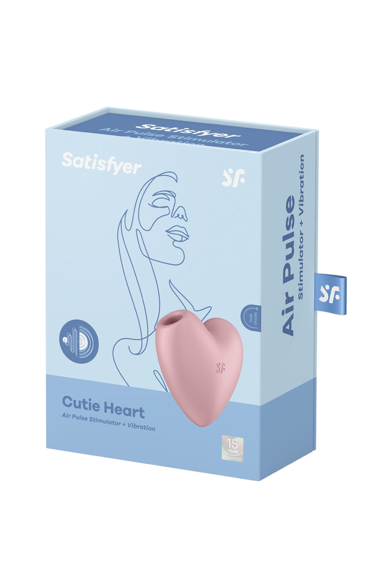 Double stimulateur Cutie Heart rose - Satisfyer