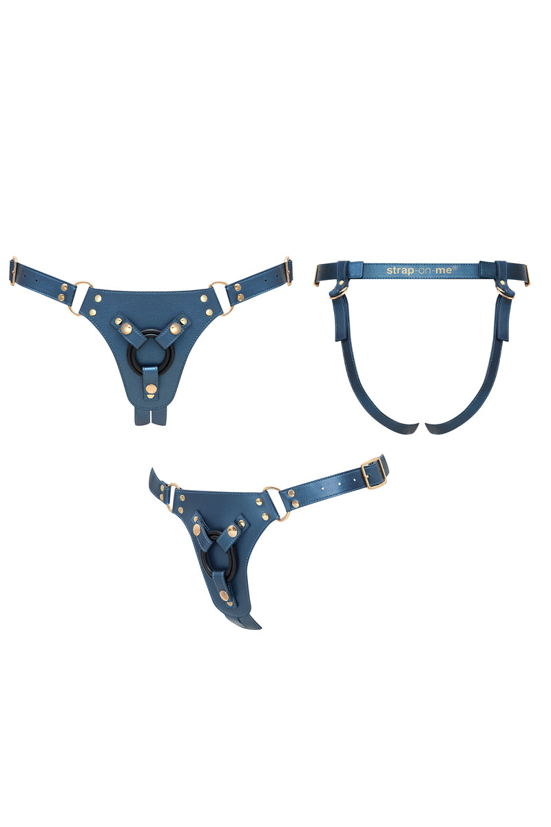 Harnais Generous bleu - Strap On Me