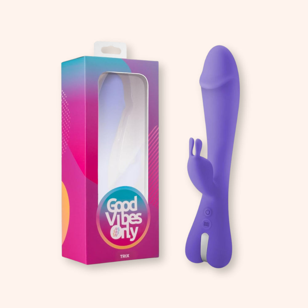 Sextoy Rabbit double stimulateur, Trix Good Vibes Only