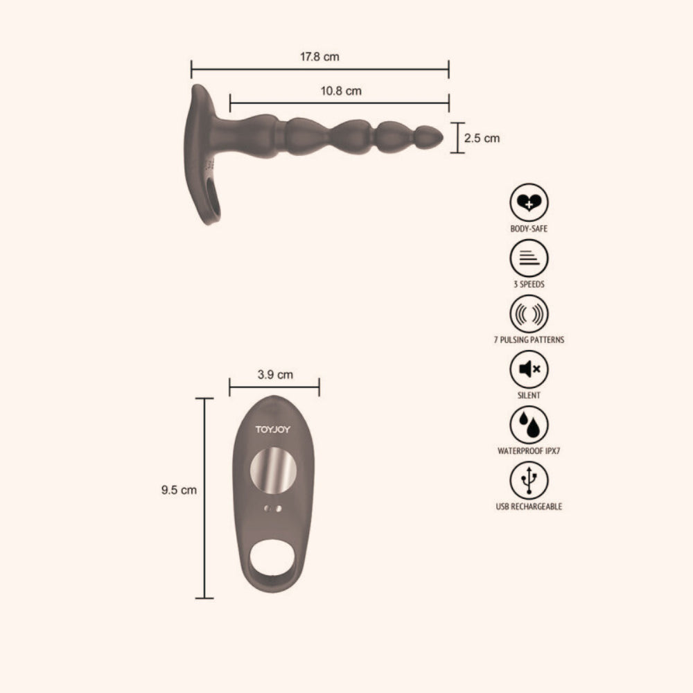 Vibromasseur double pénétration Elixer Toy Joy