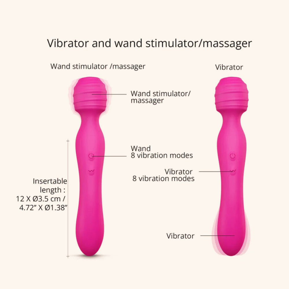 Vibromasseur Wand 2 en 1, Twist Love to Love
